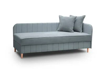 Obrázek produktu pro Jednolůžková postel 82x195 FISIA s úložným prostorem - modro šedá