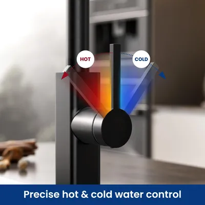 Immagine prodotto di Miscelatore da cucina con doccetta estraibile, 2 getti, rotazione a 360°, acciaio inossidabile, per cucina