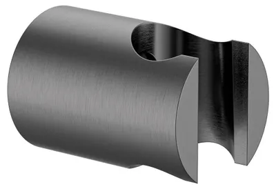 Productafbeelding van Douchehouder, rond, stevig, gunmetal kleur