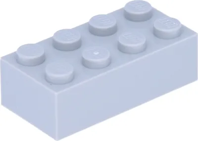 Obrázok produktu pre 100x LEGO kociek 2x4, svetlošedá