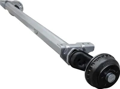 Produktbild von AL-KO COMPACT gebremste Anhängerachse 1350 kg 5x112 1700 mm 2150 mm Bremsachse für PKW Anhänger Autoanhänger Transportanhänger Autotransporter Kippanh