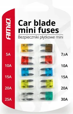 Obrázek produktu pro Sada mini pojistek do automobilů, 10 kusů
