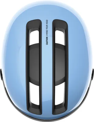 Image de Casque de ville ABUS HUD-Y ACE - casque de vélo stylé avec visière et feu arrière LED magnétique et rechargeable - pour femmes et hommes - bleu, taille M (54-58 cm)