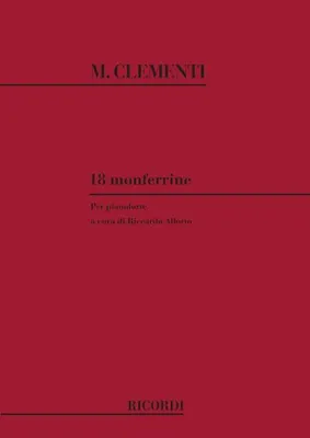 Produktbild von 18 Monferrinefür Klavier