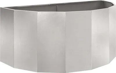 Image de vidaXL Bac à plantes argenté 120 x 60 x 50 cm acier inoxydable
