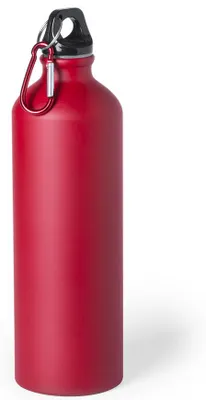 Produktbild von Trinkflasche - 800 ml - rot - Aluminium - mit Schraubverschluss