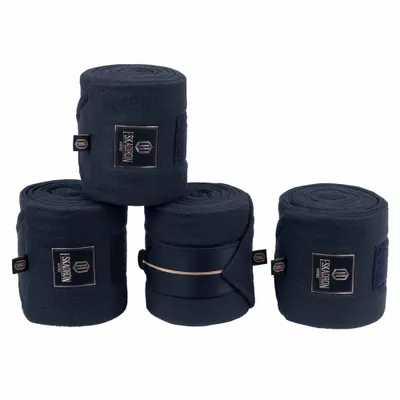 Produktbild von Eskadron HERITAGE Fleecebandagen 4er Set, cassis, basaltgrey, pearl rose, navy, earl grey Größe - Pony Farbe - navy