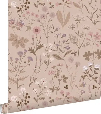 Obrázek produktu pro ESTAhome Tapeta polní květiny lila růžová - 139841 - 0,53 x 10,05 m