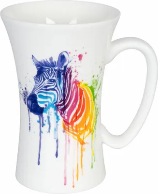 Obrázek produktu pro Könitz Design Watercoloured Aninmals Zebra Mega Mug, hrnek, šálek, hrnek na kávu, šálek na čaj, kostní Čína, 510 ml, 11 2 016 2292