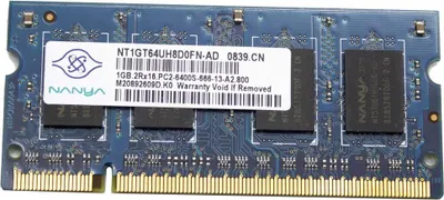 Immagine prodotto di Nanya Nt1gt64uh8d0fn-ad 1gb Mhz Pc2 Ddr2 800mhz Sodimm Memoria Banco Modulo Ram | Pc2-6400s Notebook |