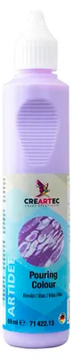 Produktbild von CREARTEC Pouring Farbe Flieder - 88ml - zum Anwenden der Pouringtechnik - einsetzbar auf verschiedenen Oberflächen