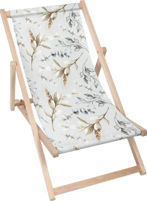 Produktbild von Dreamroots Liegestuhl klappbar Holz, Buchenholz bis zu 130 kg, Sonnenliege klappbar mit 3-stufiger Neigungsregulierung der Rückenlehne, Winter Garden