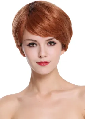Produktbild von WIG ME UP Echthaar Perücke Kurz Scheitel Kupferbraun RGH-5330-HH-OP2