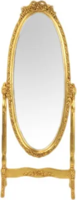 Produktbild von Casa Padrino Barock Standspiegel Schwenkbar Gold - Spiegel Gold - Möbel