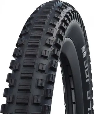 A close-up studio shot of a bicycle tire.