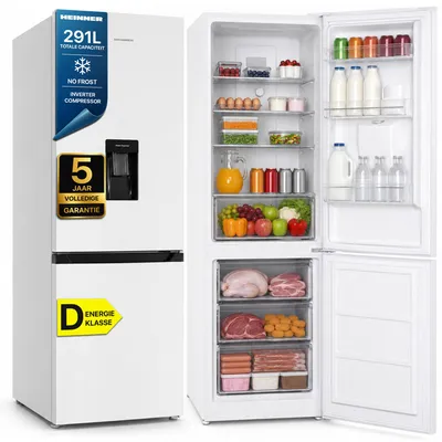 Productafbeelding van Heinner HCNF-HM291INVWDD Koel-vriescombinatie, 291 liter, No Frost, wit,