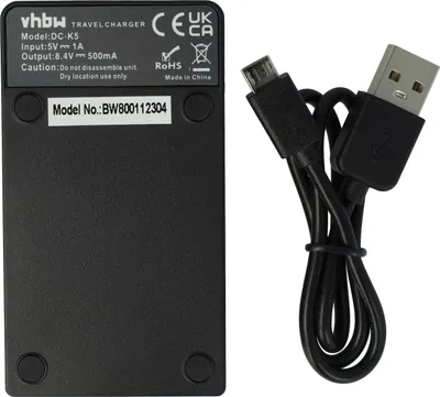 Produktbild von vhbw USB-C Ladegerät kompatibel mit Sony ZV-E10, RX1R III Kamera Camcorder - Ladeschale + USB-C Kabel Ladeanzeige