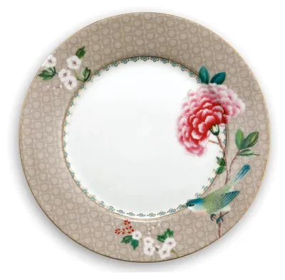 Produktbild von Blushing Birds Teller in Khaki, 21 cm