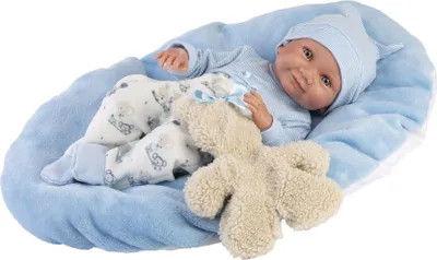 Immagine prodotto di Llorens 73807 NEW BORN BOY - bambola realistica con corpo in vinile - 40 cm
