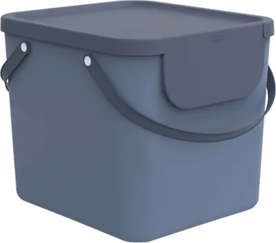 Produktbild von Rotho Wäschesortiersystem 40 L Albula aus Kunststoff - Wäschesammler mit Deckel - Wäschekorb 40,0 x 35,8 x 34,0 cm - Wäschesortierer
