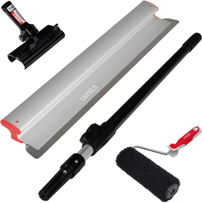 Produktbild von LEVEL5 TrockenbauSet Spachtelwalze Flächenspachtel 81cm Adapter Stiel Set 5-807