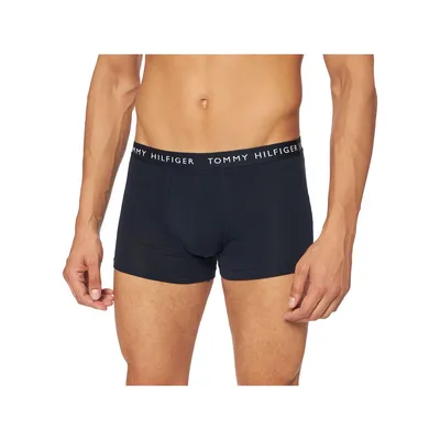 Immagine prodotto di Confezione 3 boxer uomo TOMMY HILFIGER tripack elastico a vista articolo UM0UM02203 TRUNK 3P, S - Waist cm 81-85 / Waist inch 32-33.5, Cotone 95%,Spandex 5%