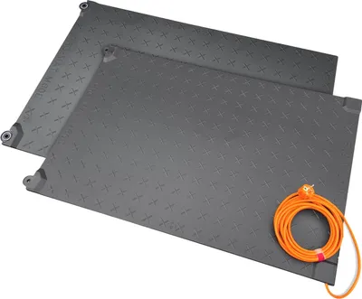 Produktbild von Wärmematte Gummi-Heizmatte IPX7 Fußheizmatte Fußwärmer Heizung grau  Pro-Mat 225W