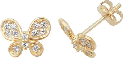 Produktbild von Edle 9 Karat (375) Gold Damen - Paar Ohrstecker mit Zirkonia - 7mm*9mm; TRS1884