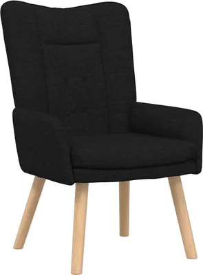 Obrázok produktu pre vidaXL Kreslo čierne 63 x 67 x 94 cm látka a preglejka