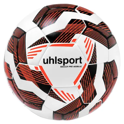 Produktbild von Uhlsport Soccer Pro Addglue (Sz. 4) Trainingsball - Weiß / Neonrot / Schwarz | Größe: 4