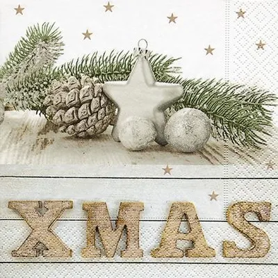 Produktbild von Paper + Design 20 Servietten 25x25 cm Xmas Weihnachten 3lagig Zelltuchserviette