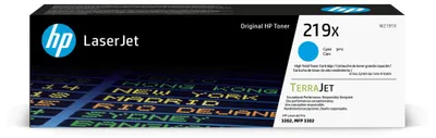 Produktbild von HP 219X Cyan Original LaserJet-Tonerkartusche mit hoher Reichweite, 2500 Seiten, 0 Seiten, Cyan, 1 Stück(e)
