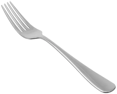 Image de A. Fourchettes de table, bords arrondis, acier inoxydable, lot de 12, argenté, 13,5 cm
