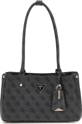 Produktbild von GUESS Damen Handtasche Meridian Coal Logo : grau-11 Farbsortierung: grau-11