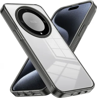 Produktbild von Hülle für Honor X9A Rutschfest Kristallklare Stoßfeste TPU Bumper Handyhülle Schwarz