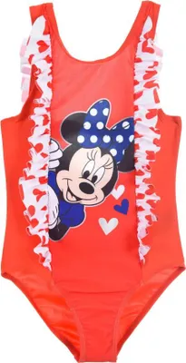 Produktbild von Disney Minnie Maus Kinder Mädchen Badeanzug Bademode – Rot / 128