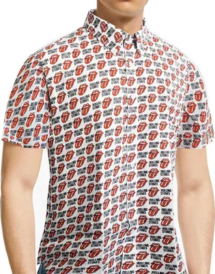 Produktbild von The Rolling Stones - Tričko s celoplošnou potlačou pre mužov/dámy uni RO2150 (XL) (Biela)