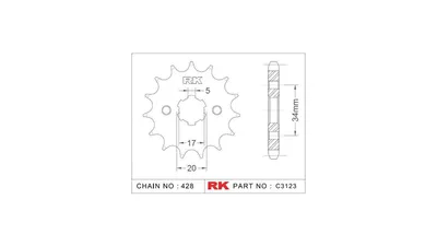 Zdjęcie produktu dla RK Ritzel 428 14Z Standard