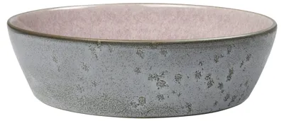 Suppenschale Steinzeug 18 cm 850 ml Grau/Hellrosa