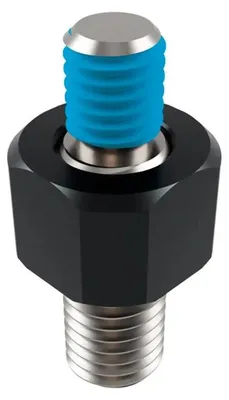 Zdjęcie produktu dla Adapter do lusterka motocyklowego, srebrny, gwint M10 x 1.5 do M8, średnica 14 mm, kolor srebrny, uniwersalny