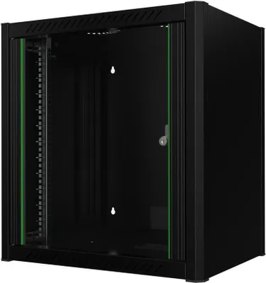 Obrázok produktu pre Lanview 19" 12U W=600mm D=450mm H=645mm WALLMOUNT BLACK