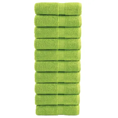 Obrázek produktu pro Premium ručníky SOLUND 10 jablkově zelené 30x50cm 600 g/m²