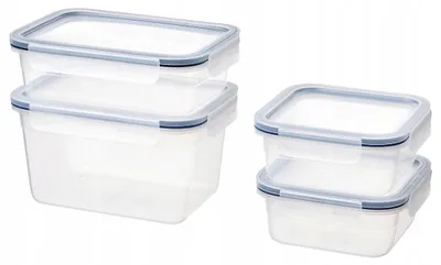 Produktbild von IKEA 365+ Kunststoff Vorratsdose mit Deckel 4er Set