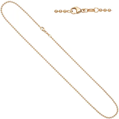 Produktbild von 2mm Kugelkette Halskette Collier Halsschmuck aus 585 Gold Rotgold 45cm