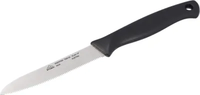 Produktbild von STUBAI 30 Stück hochwertiges Gemüsemesser mit Welle | 100 mm | Verkaufskarton Küchenmesser Lady Line aus Edelstahl für Schneiden von Gemüse, Obst & Lebensmitteln, spülmaschinenfest