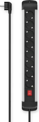 Zdjęcie produktu dla Hama 00223105, 1,5 m, Wewnętrzna, Typu F, Pleciony, Aluminium, Czarny, Szary