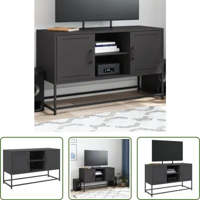 Produktbild von The Living Store Highboard Schwarz 36x39x123 cm Stahl