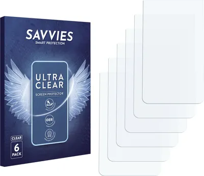 Produktbild von 6x Für DeLonghi Dinamica ECAM350.15.B Schutzfolie Savvies Displayschutz Display Schutz Folie Klar Transparent