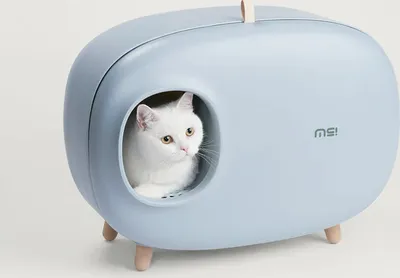 Produktbild von Makesure – Katzentoilette mit Standbeine, blau