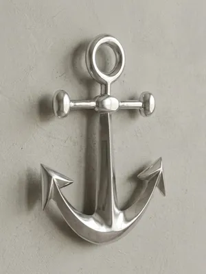 Produktbild von Maritime Dekofigur aus Aluminium, Polierte Skulptur, Handgefertigt. 40x4x63 cm | Kadima Design